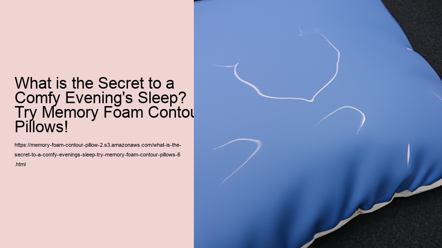 What is the Secret to a Comfy Evening's Sleep? Try Memory Foam Contour Pillows!