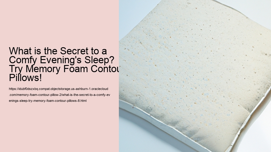 What is the Secret to a Comfy Evening's Sleep? Try Memory Foam Contour Pillows!