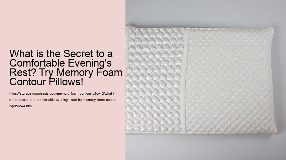 What is the Secret to a Comfortable Evening's Rest? Try Memory Foam Contour Pillows!