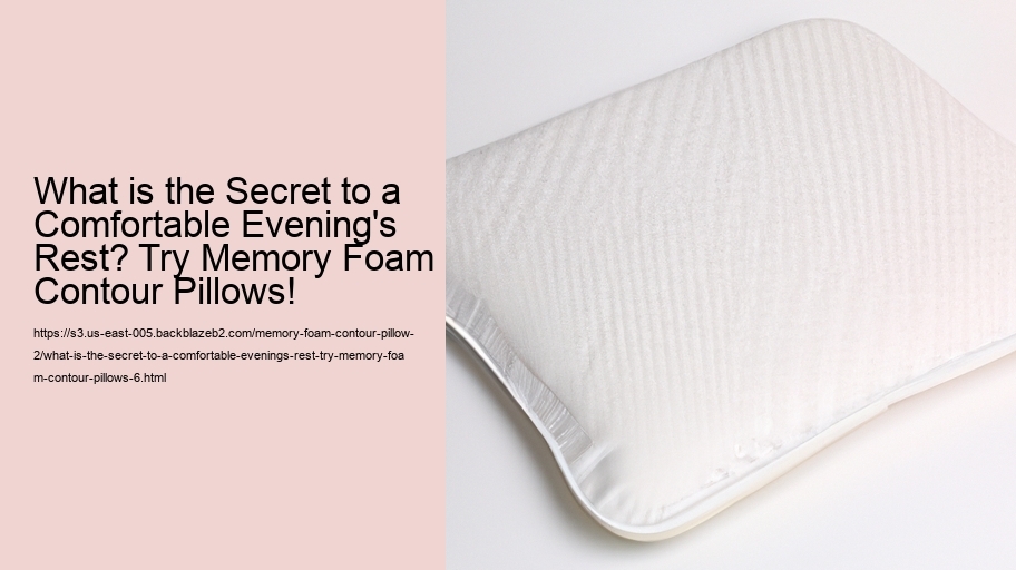 What is the Secret to a Comfortable Evening's Rest? Try Memory Foam Contour Pillows!