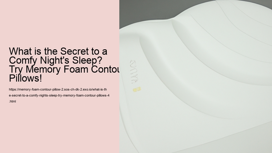 What is the Secret to a Comfy Night's Sleep? Try Memory Foam Contour Pillows!