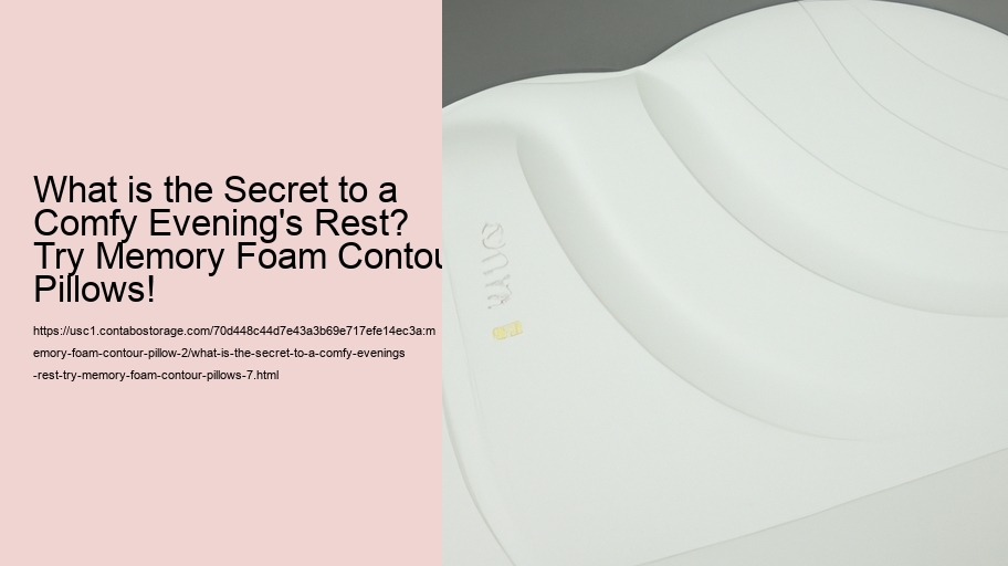 What is the Secret to a Comfy Evening's Rest? Try Memory Foam Contour Pillows!