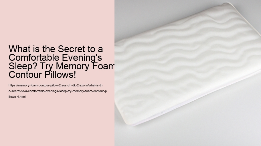 What is the Secret to a Comfortable Evening's Sleep? Try Memory Foam Contour Pillows!